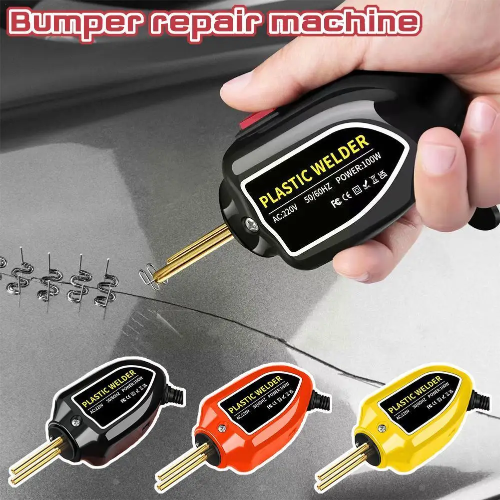 

New Plastic Welder Mini 100W Heat Gun Hot Stapler Plastic Tools Bumper Electronic Car Kit Machine Welding Repair Soldering S6A6