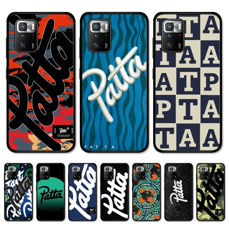 

Fashion P-patta Logo Phone Case For Redmi 5 6 7 8 9 10 plus pro 6 7 8 9 A GO K20 K30 K40 pro plus F3 Fundas