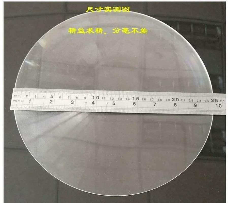 Френелевская линза-концентратор солнечного света из оптического пластика PMMA с фокусным расстоянием 1000 мм.