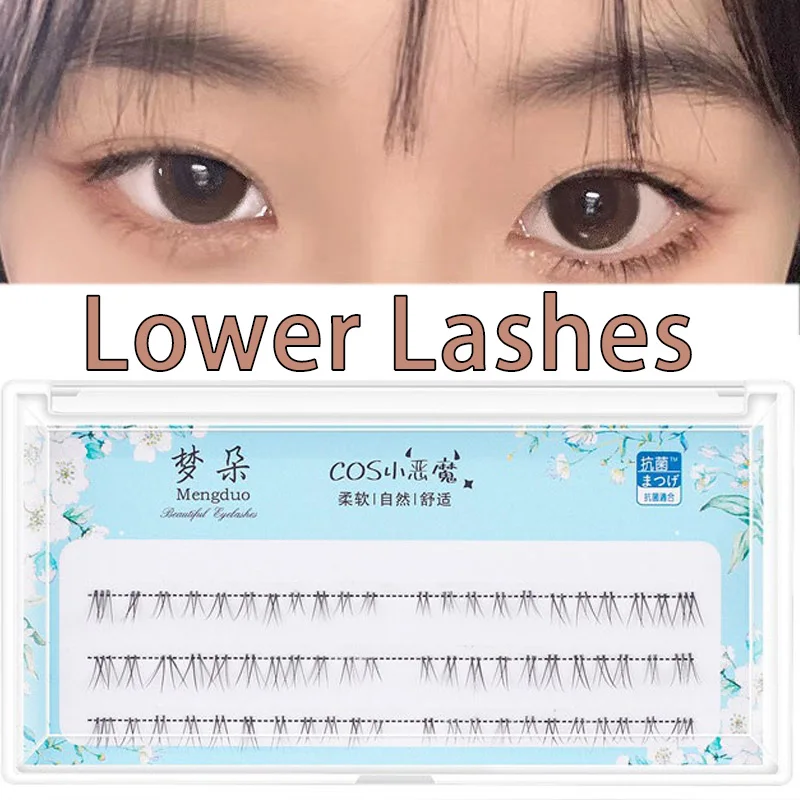 

1 коробка, нижние ресницы, натуральные длинные ресницы 5-7 мм, V-образная сужающаяся ресница, одиночные Кластерные ресницы, маленькие дьявольн...