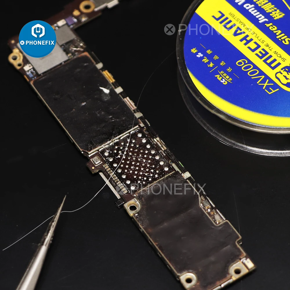Сверхтонкая Серебристая скачковая проволока Mechanic FXV009 0 009 мм 200 м для ремонта