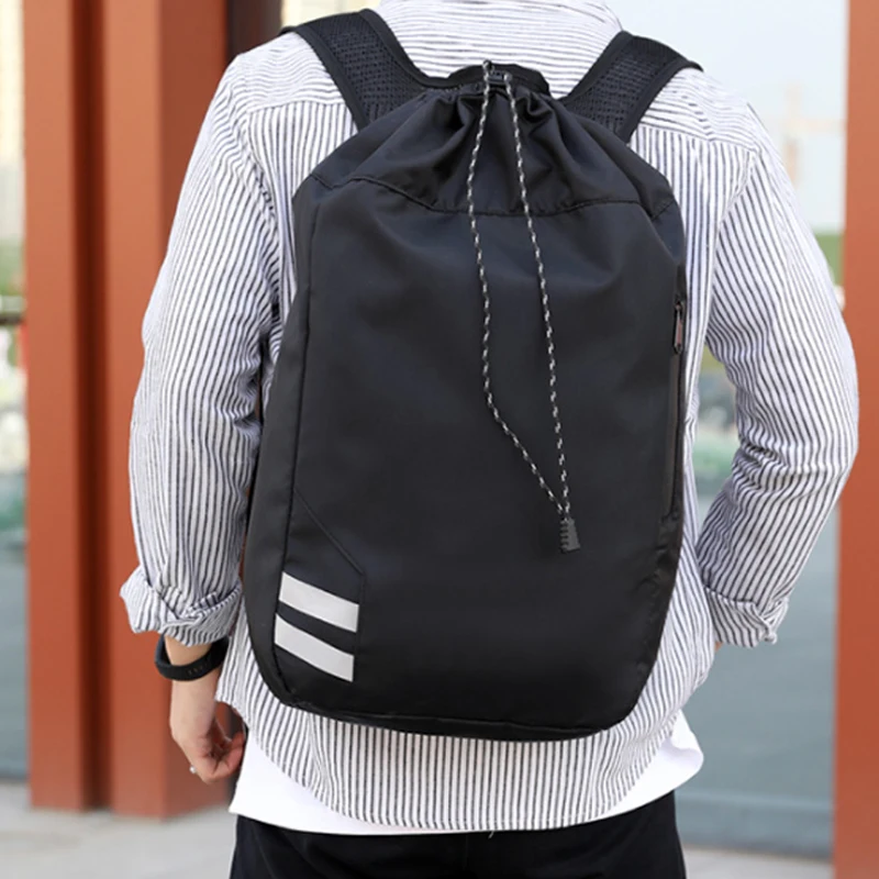 

Men Basketball Backpack School Bags for Balls Soccer Drawstring Mash Fitness Bucket Bag High Uqlaity Durable Outdoor Sports Bag