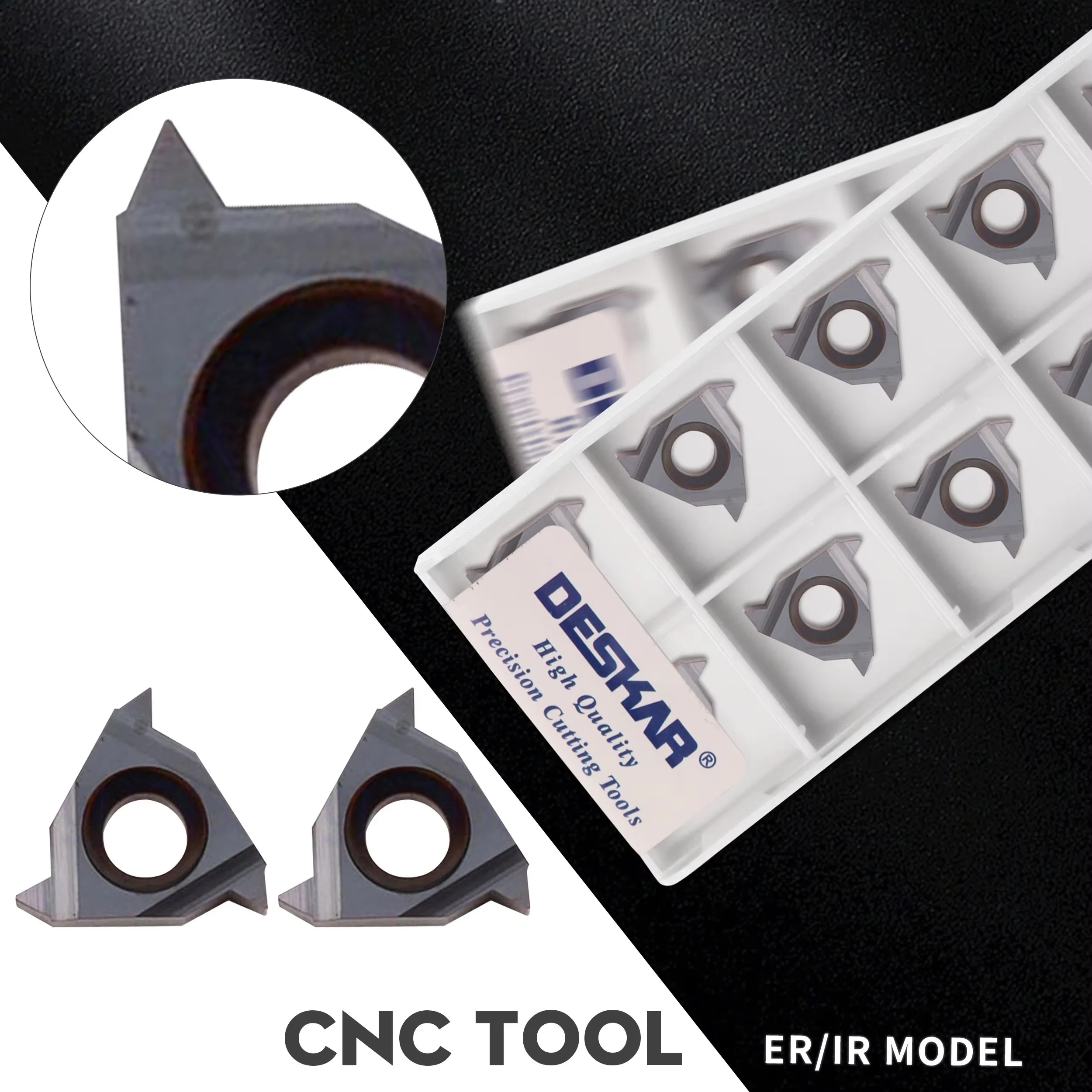 

11ER A55 A60 LDA 11IR A55 A60 LDA Токарный станок с ЧПУ Инструменты для резьбы Твердосплавные вставки Наружное резьбовое токарное лезвие для обработки Универсальный