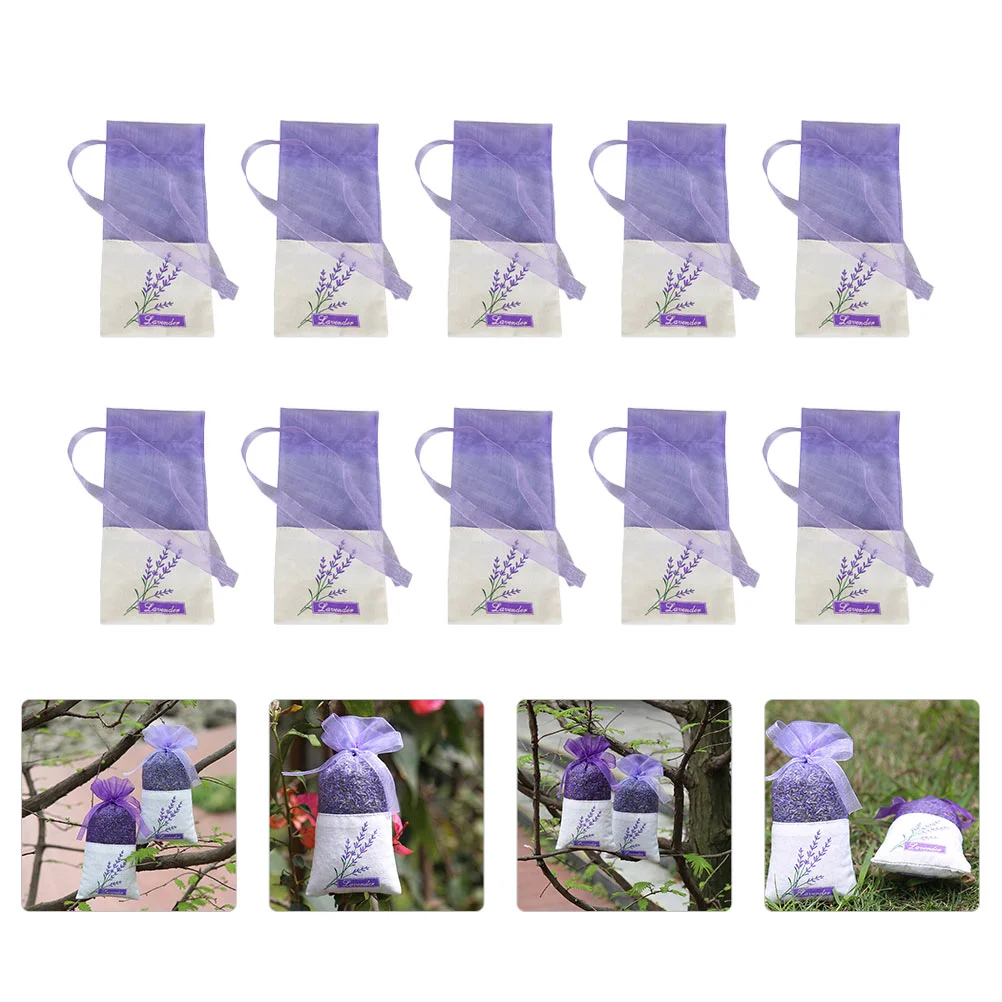 

22 Pcs Wardrobe Armoire Lavender Sachet Bag Gauze Bags Satchel Sachets Empty Scented Purple