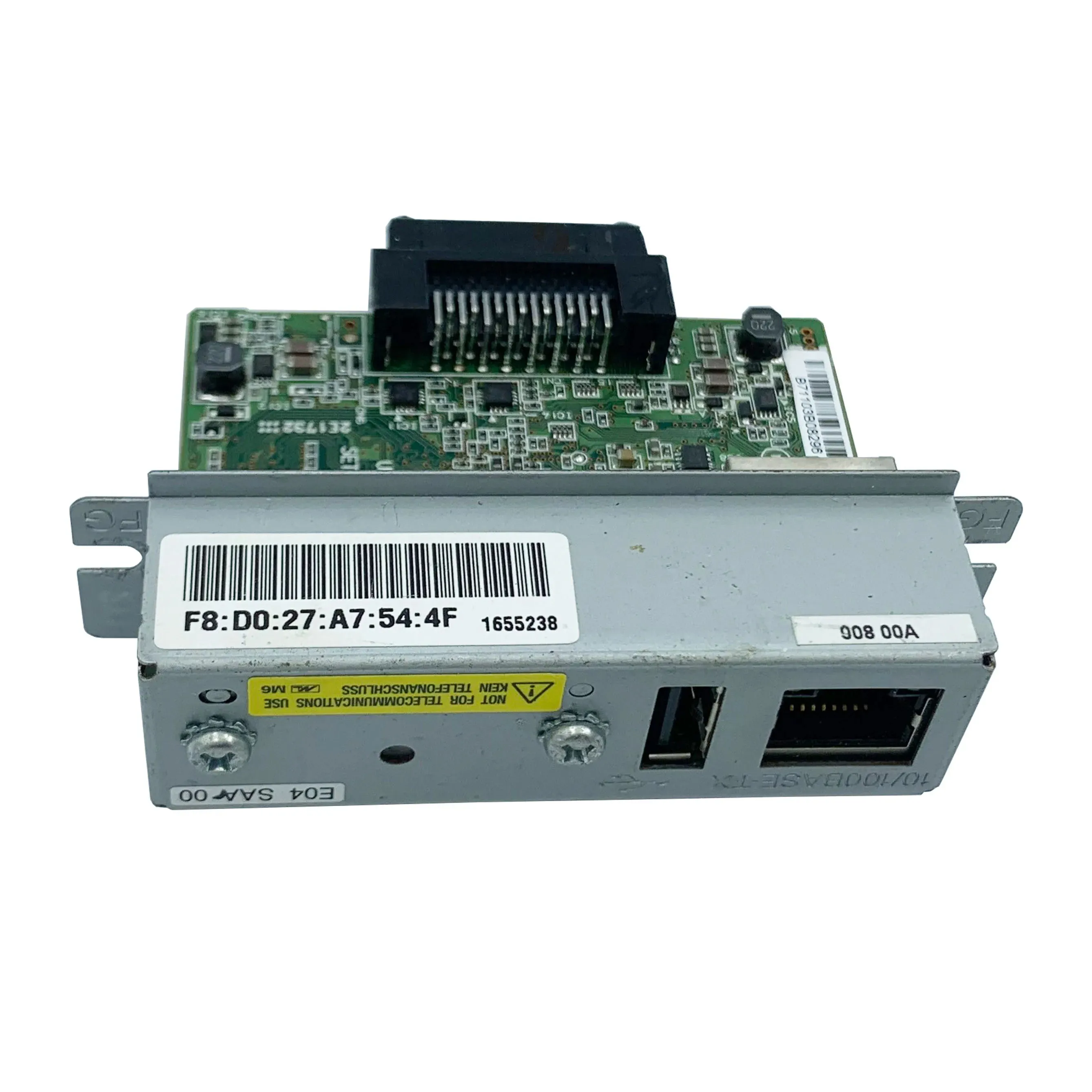 Ethernet-интерфейс для Epson TM U220B 220PB 220PD 220PA TM T81 T82II T88III T88IV T88V T70 T90 T86L UB-E03 UB-E02 C32C824541 (art.: 3920daabdac59) - 3920daabdac59