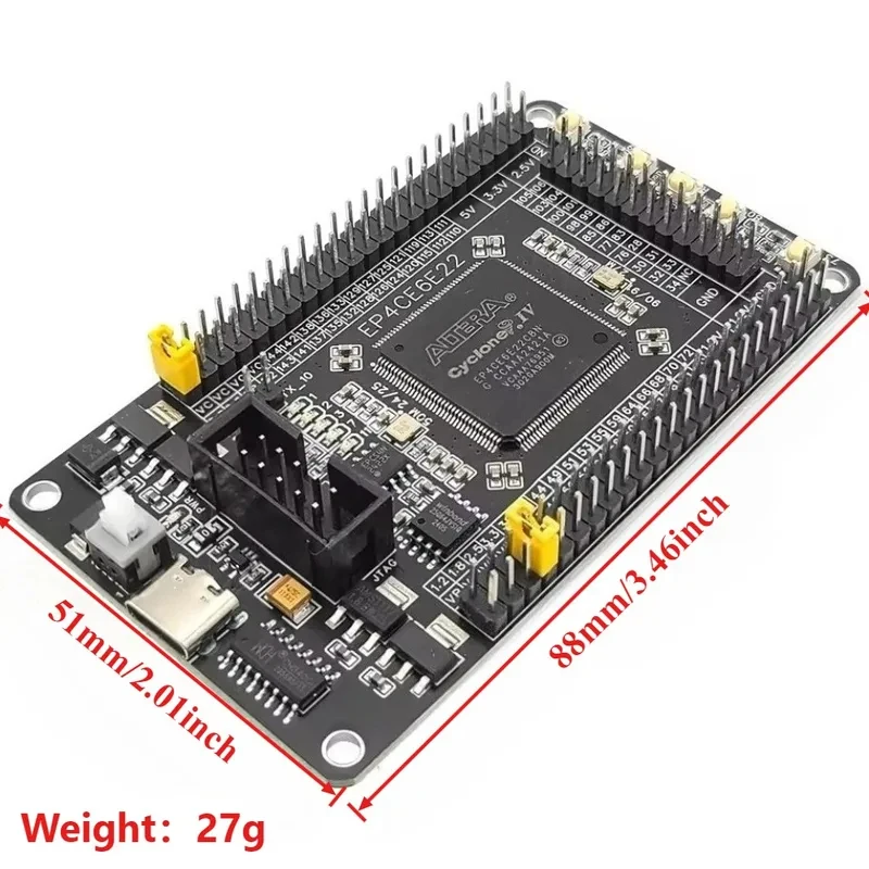 Плата для разработки на базе FPGA Altera Cyclone IV EP4CE6E22C8N: Система для цифровых логических экспериментов NIOS II (art.: 3920dbbee5f76) - 3920dbbee5f76