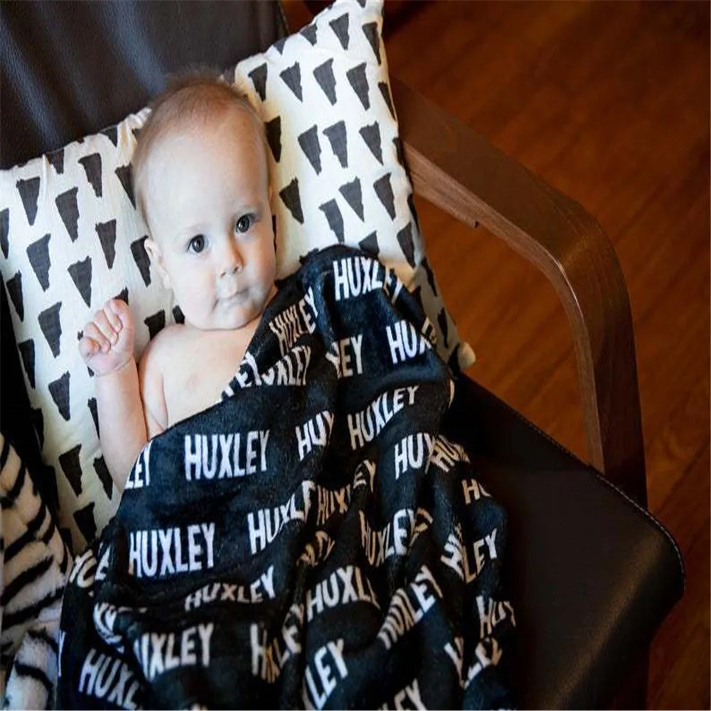 

Customized Name Flannel Blanket Adult and Children Baby Soft Blanket Exclusive Woolen Blanket Blanket Wrapped birthday Gift