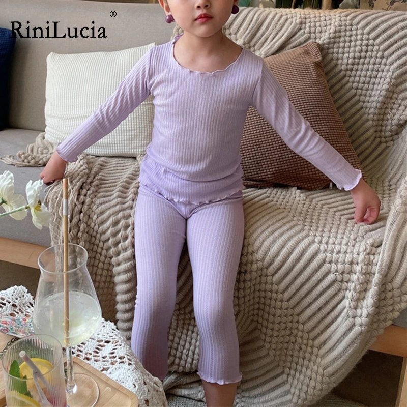 

RiniLucia Children Clothes Kids Suit Fashion Girl Tops And Pants Pullover Sweatshirt Pant Winter Autumn Girl Boy Tracksuit
