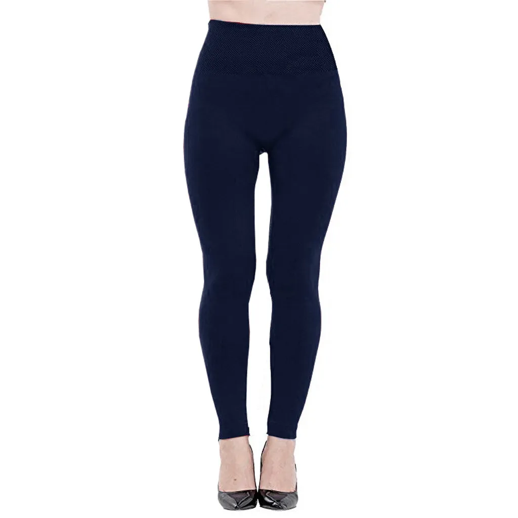 

Solid Color Leggings For Women Seamless High Waisted Tummy Control Soft Shapper Hiking Sports Pants Sweat Trousers Gym Clothing