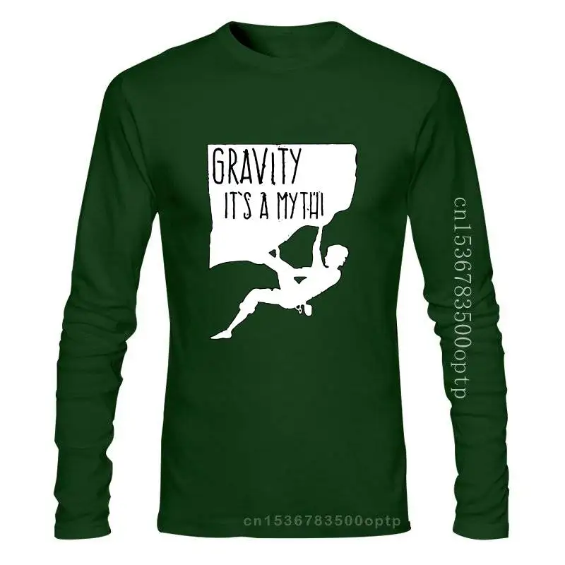 Camiseta Unisex de Gravity Its A Myth para hombre, divertida camiseta de escalada en roca, regalo de cumpleaños, fresca, informal, orgullo