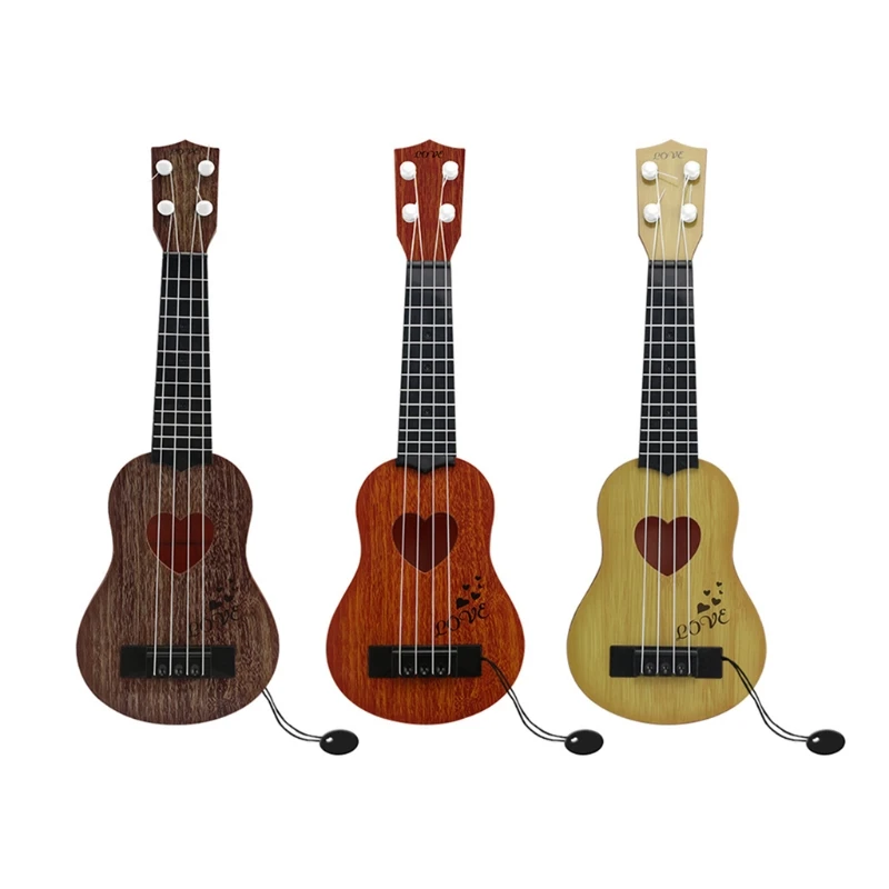 

Kids Pretend Wooden Ukulele Multifunctional Accessories Educational Play Musical Learning Toy Best Gift New 2022