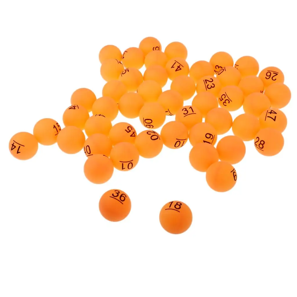 

50pcs PP Material Table Tennis Balls Pong 40mm - 50