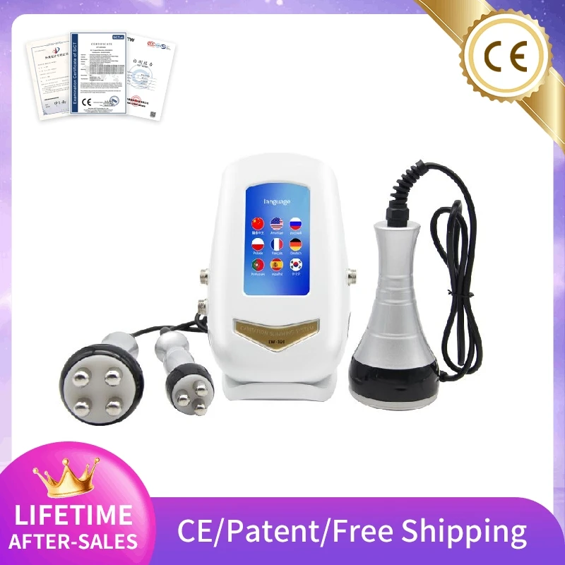 

3 IN 1 40K Cavitation Radio Frequency Firming Skin Massager Shaping Skin Care Slimming Body Shaping Massage Equipment Anti-aging