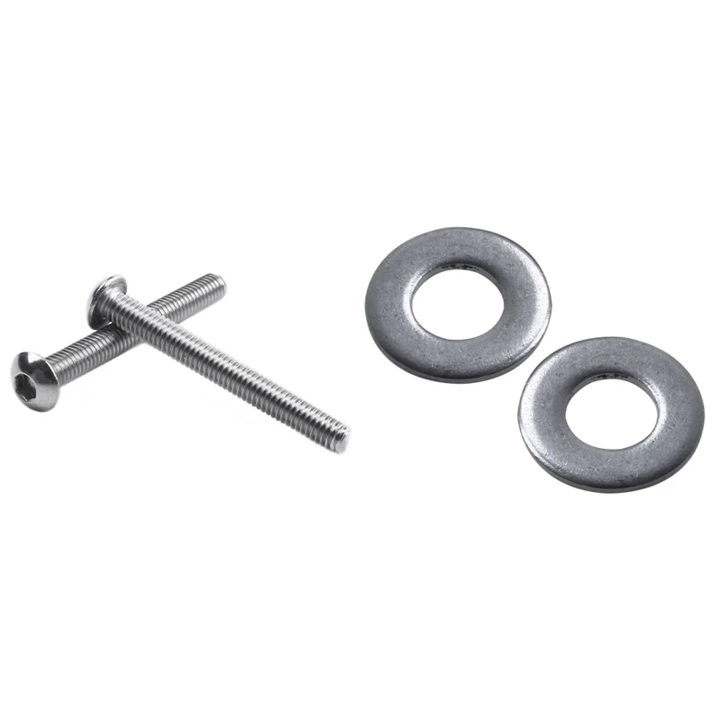 

HOT-100Pcs M3 3 Mm Metric 304 Stainless Steel Flat Washer & 30X Stainless Steel Button Head Screw M3 / 3Mm