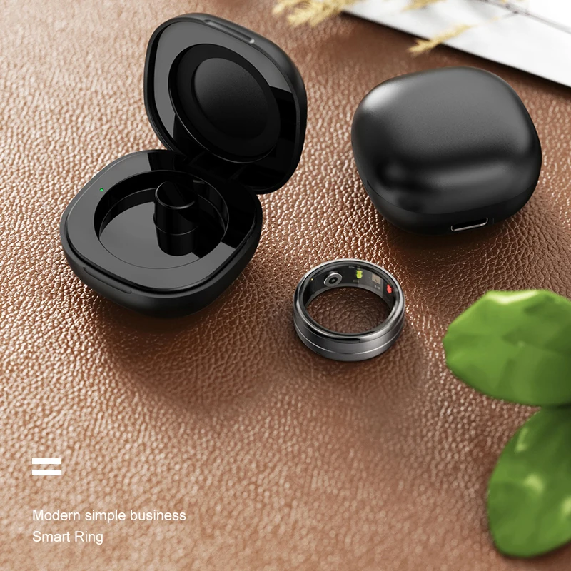 Фото Новое мужское кольцо R06 Smart Ring 2025 для женщин Mluti-Sport Mode Smartring с чехлом для зарядки, трекером фитнеса и сна для Xiaomi №5