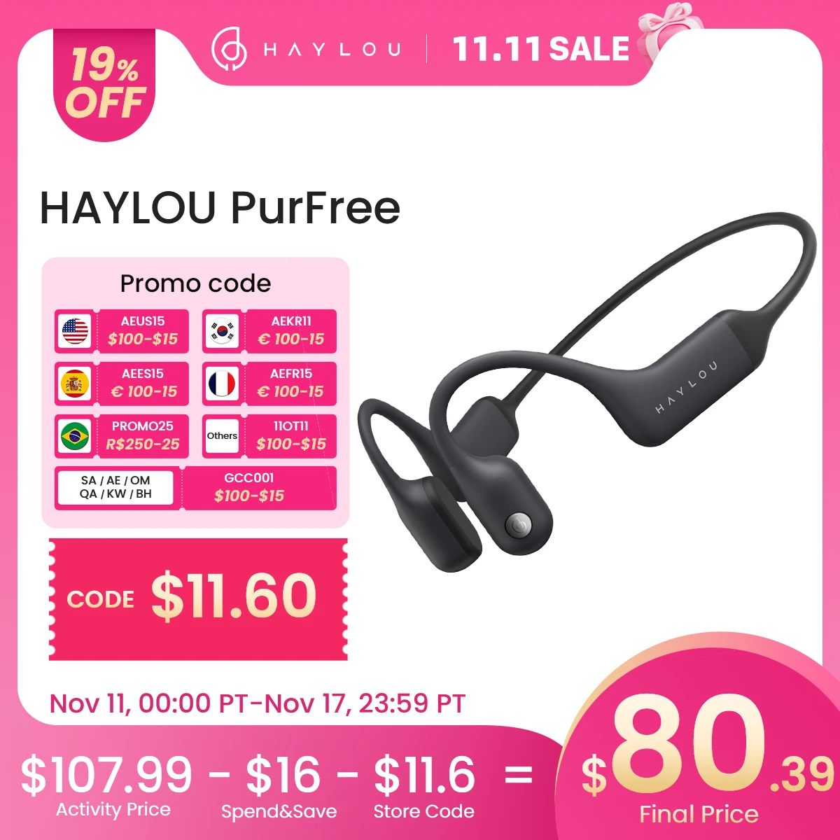 Haylou purfree bc01