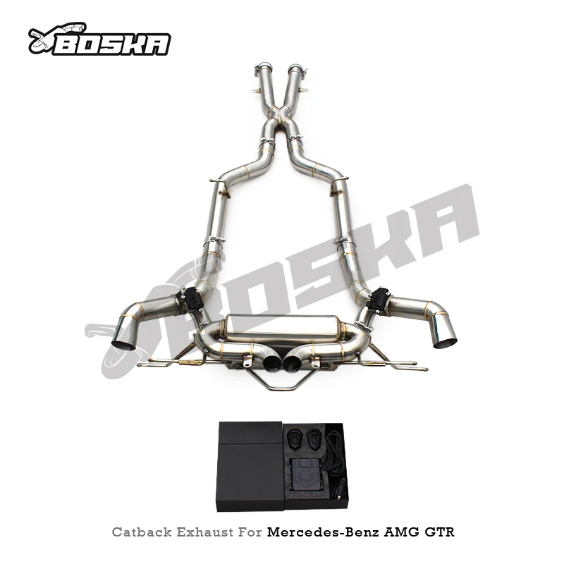 Фото Выхлопная система Boska Titanium Catback для Mercedes-Benz AMG GTR/GT R C190 4.0T 2019-2023 №2