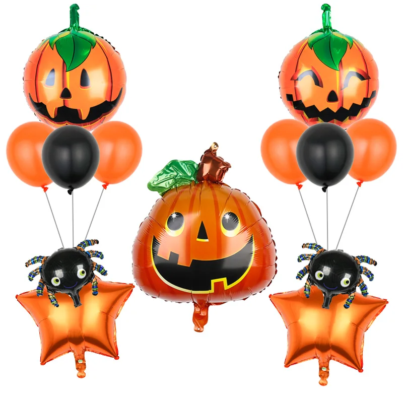 

Halloween Decorations Halloween Pumpkin Ghost Balloons Spider Foil Balloon Witch Inflatable Toys Globos Halloween Party Supplies