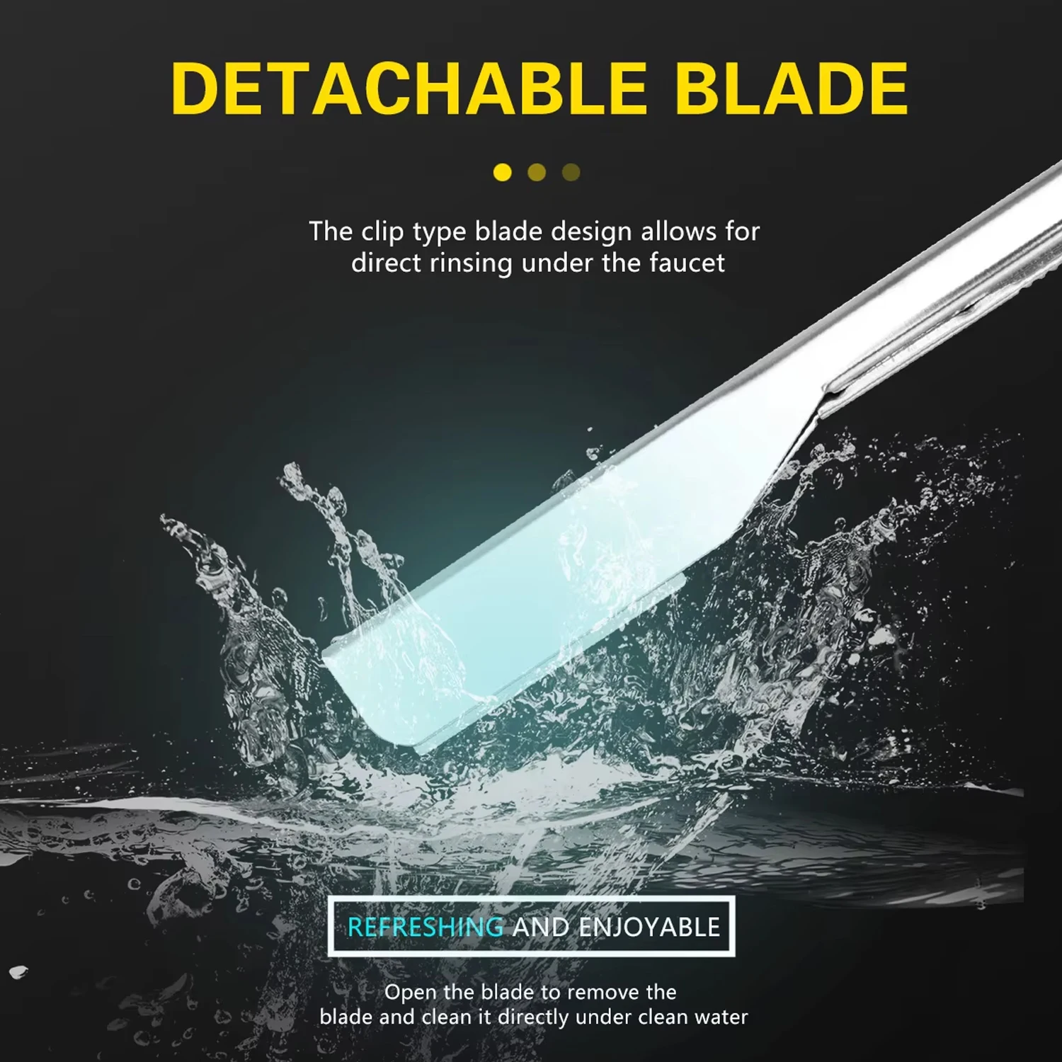 Классическая бритва для парикмахерской с прямыми краями мужская ручная складная