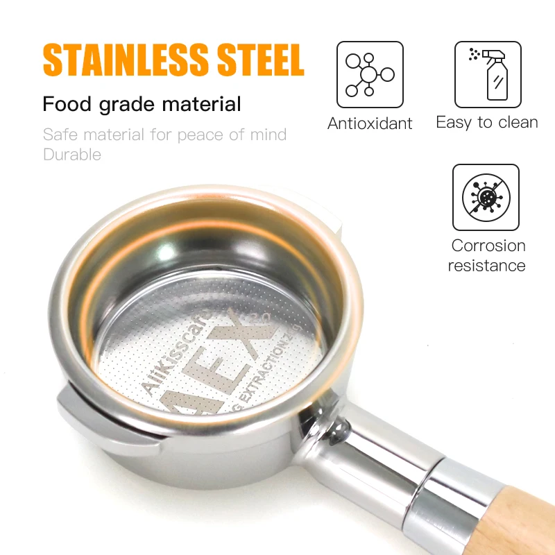 Кофейный портрет AliKisscafe без дна 58 мм для E61 корзина с фильтром из нержавеющей