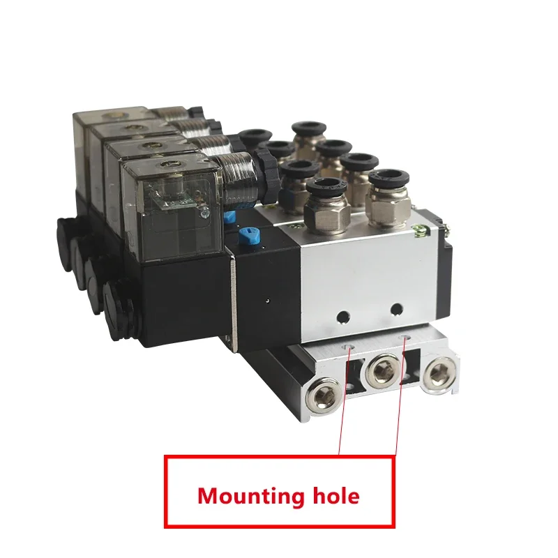 4V310-10 DC24V 12V 2 положения 5-сторонний Четырехместный Соленоидный клапан алюминиевый