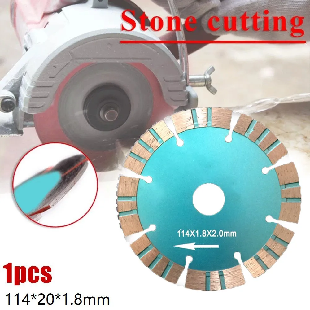 

1pc Saw Blade 114x20mm Diamond Dics 20mm Inner Diameter For Dry Granite Quartz Stone Concrete Cutting Discs Power Tool Parts