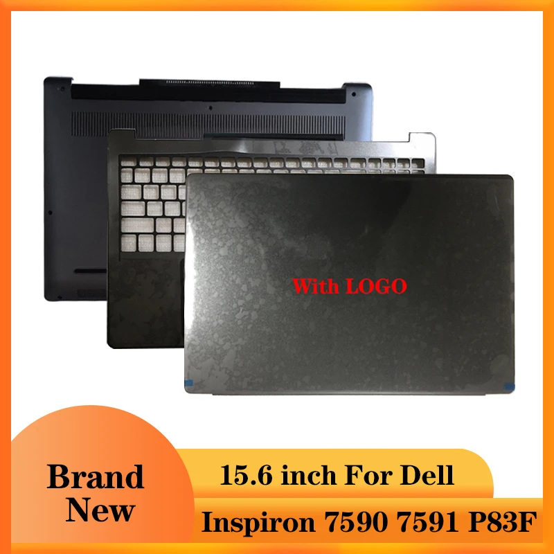 

NEW For Dell Inspiron 7590 7591 P83F Laptop LCD Back Cover/Palmrest/Bottom Case Computer Case Black No-touch 0MPD2 02D6K1 077WTT