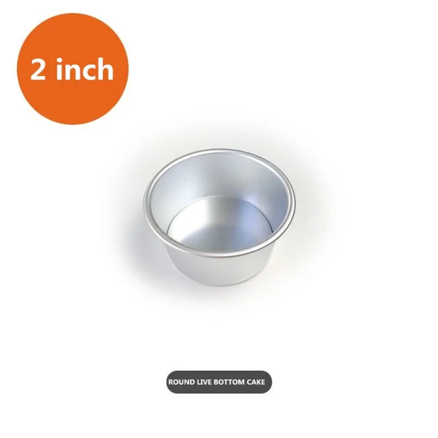 2/4/5 Inch Round Live Bottom Cake Mold Baking Mold Bread Decoration Non-stick Home Kitchen Oven Baking Tool Tray 1PCS 4