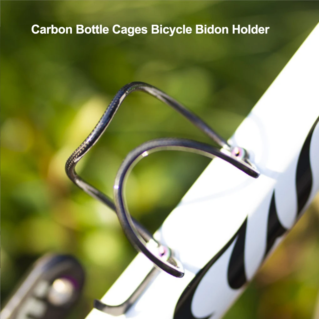 

Carbon Fiber Mountain Bike Water Bottle Holder Portable Detachable Outside Bicycles Cup Cage Bracket Rack Accessories