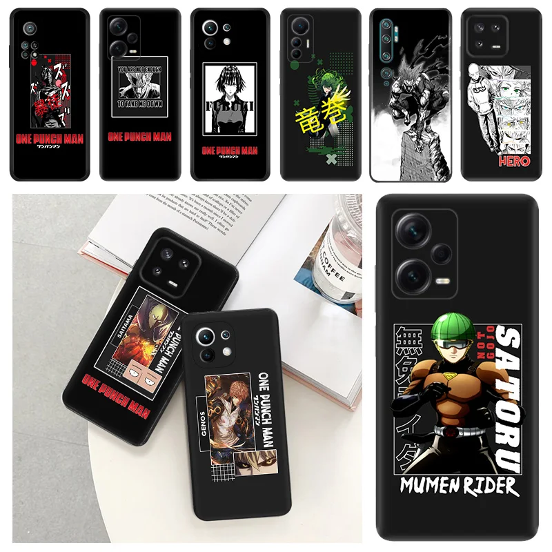 Чехол для телефона Genos One Punch Man для Redmi Note 12 5G K50 Ultra Xiaomi 13 Pro 12 Lite 12t 12s 12x 12c X5, защитный чехол для камеры