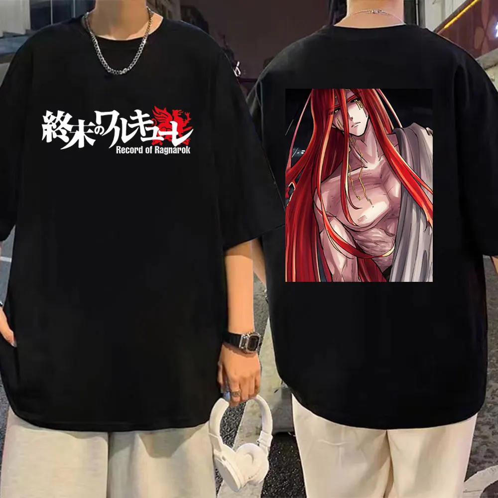 

Anime Record of Ragnarok Thor Print T Shirt Summer Gothic Casual Loose T-shirts Fashion Tidal Current 100% Cotton T-shirt Unisex