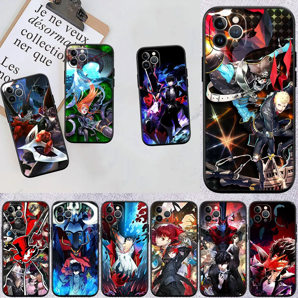 Фото Чехол MI26 P-Personas P5s 5 Soft Shell для iPhone SE X XS XR 11 16E 17 Pro Max Air 8 7 6 6s Plus №1