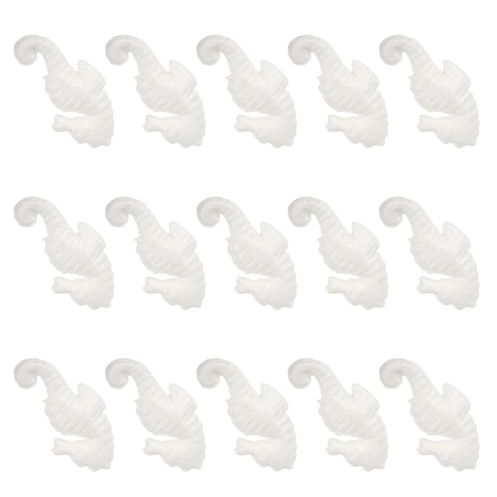 

15 шт., пенопластовый гиппокамп, белые лезвия, модели «сделай сам», живопись, крафтовый декор, животные, украшения, школьная раковина для малышей