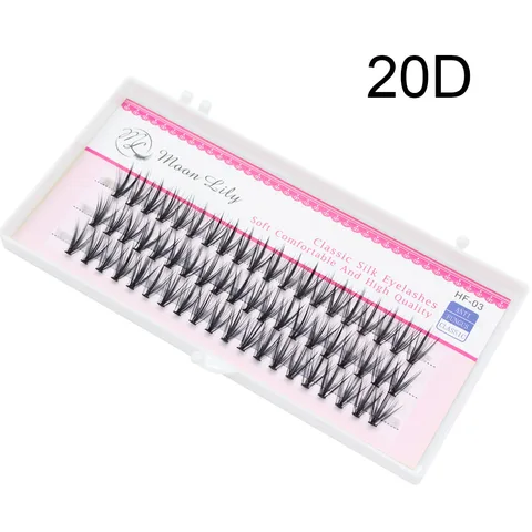 MOONLILY индивидуальные кластерные ресницы 60PCS