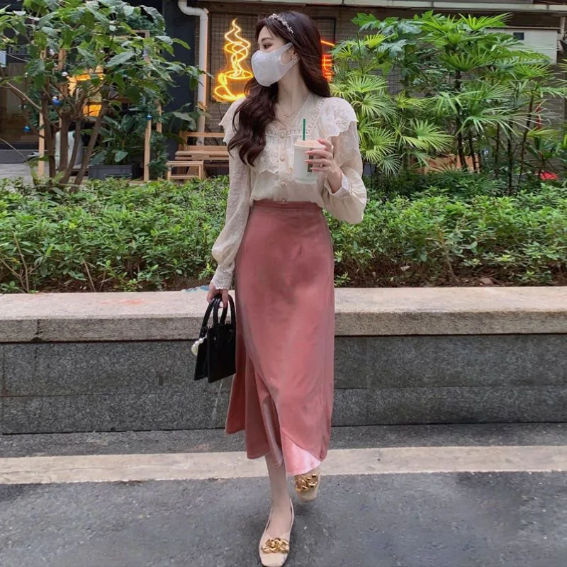 Твидовое платье в гонконгском стиле одинаковый комплект новинка 2024 ранняя осень