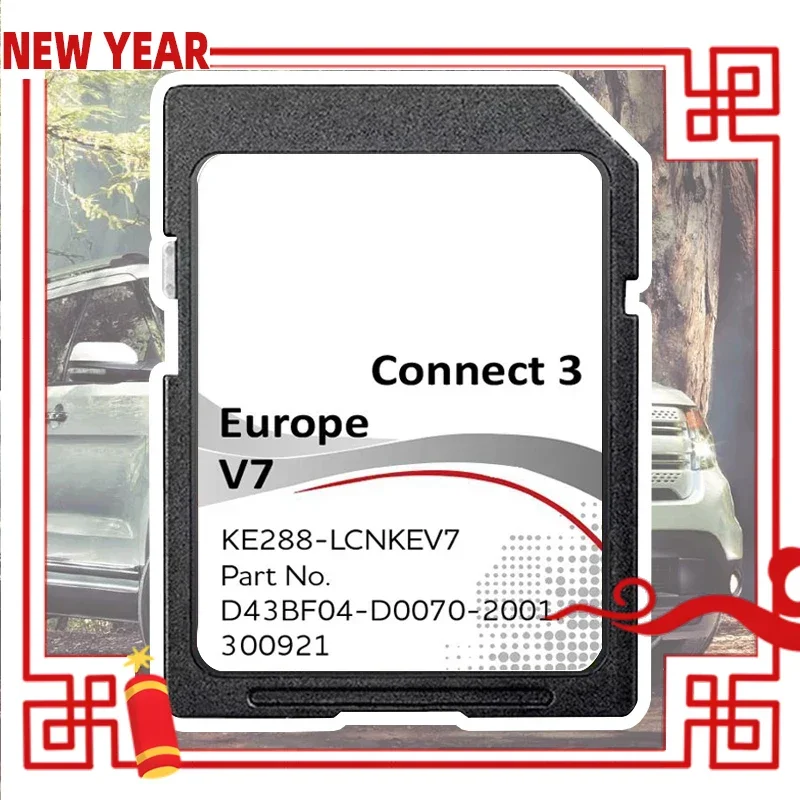 Новейшее обновление карты Connect 3 V7 Sat Nav SD Europer для автомобиля Nissan Juke Note Leaf навигация