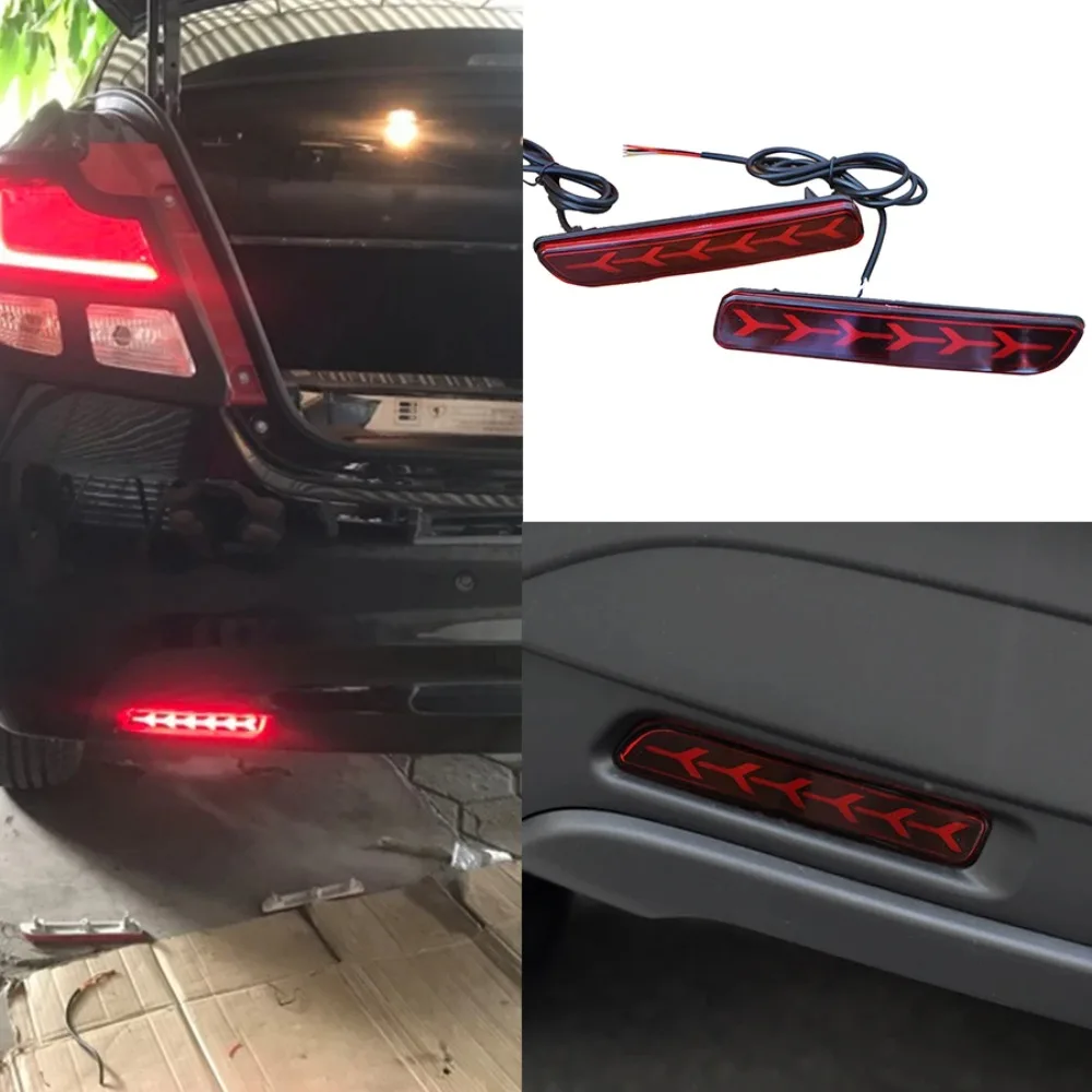 Фото Для Suzuki Ertiga, Ciaz, Vitara, S-Cross, SX4, Splash: 2 шт. светодиодных стоп-сигналов, задние бамперные фонари, отражатели, задние фонари №1