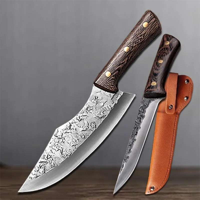 

Boning Knife Stainless Steel Butcher Knife Slaughtering Knife Fishing Knife Handmade Forged Cleaver Knife Kitchen Chef Knife
