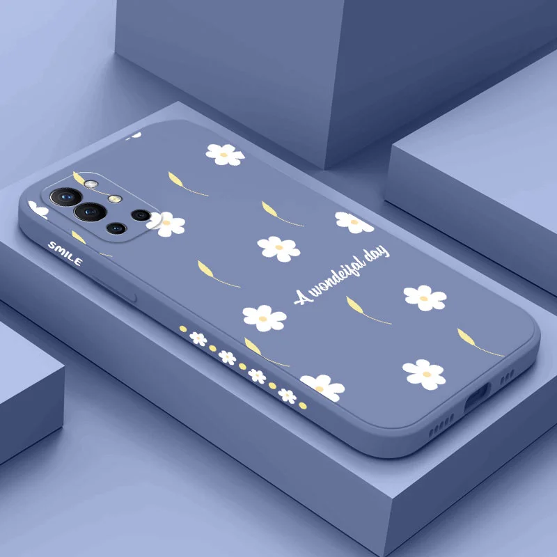 Маленькая Хризантема для Oneplus 9R 9RT 9 8T 8 7 7T Pro чехол телефона жидкий силиконовый |