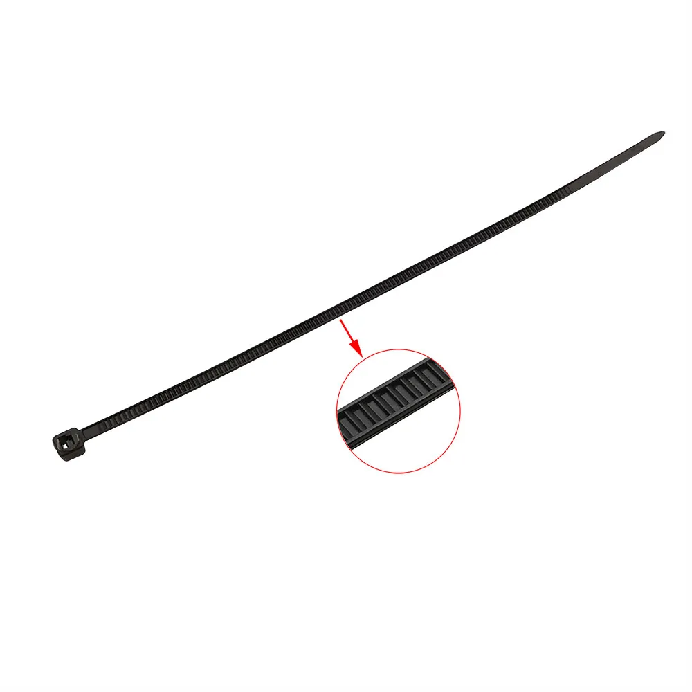 100 шт. черные пластиковые самоблокирующиеся Нейлоновые Стяжки кабельная стяжка