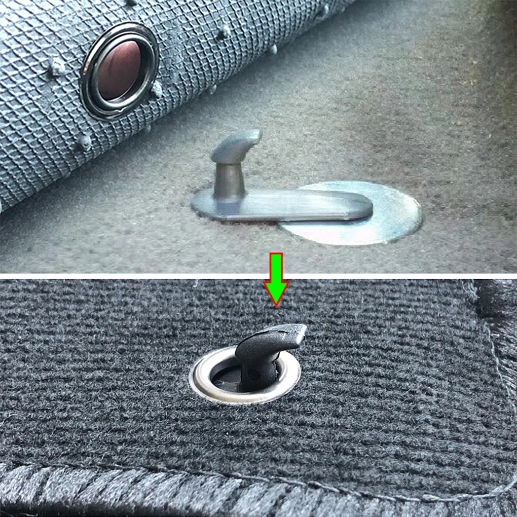 

4 Pieces Set Automobile Floor Mat Clip Detachable Reusable Replaceable Blanket Fastener Replacement for Avanza Innov