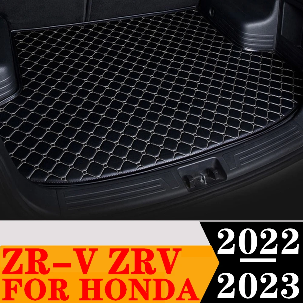 

Sinjayer коврик для багажника автомобиля, водонепроницаемые коврики для багажника автомобиля, плоский боковой задний ковер, коврик, подкладка для HONDA ZR-V ZRV 2022 2023