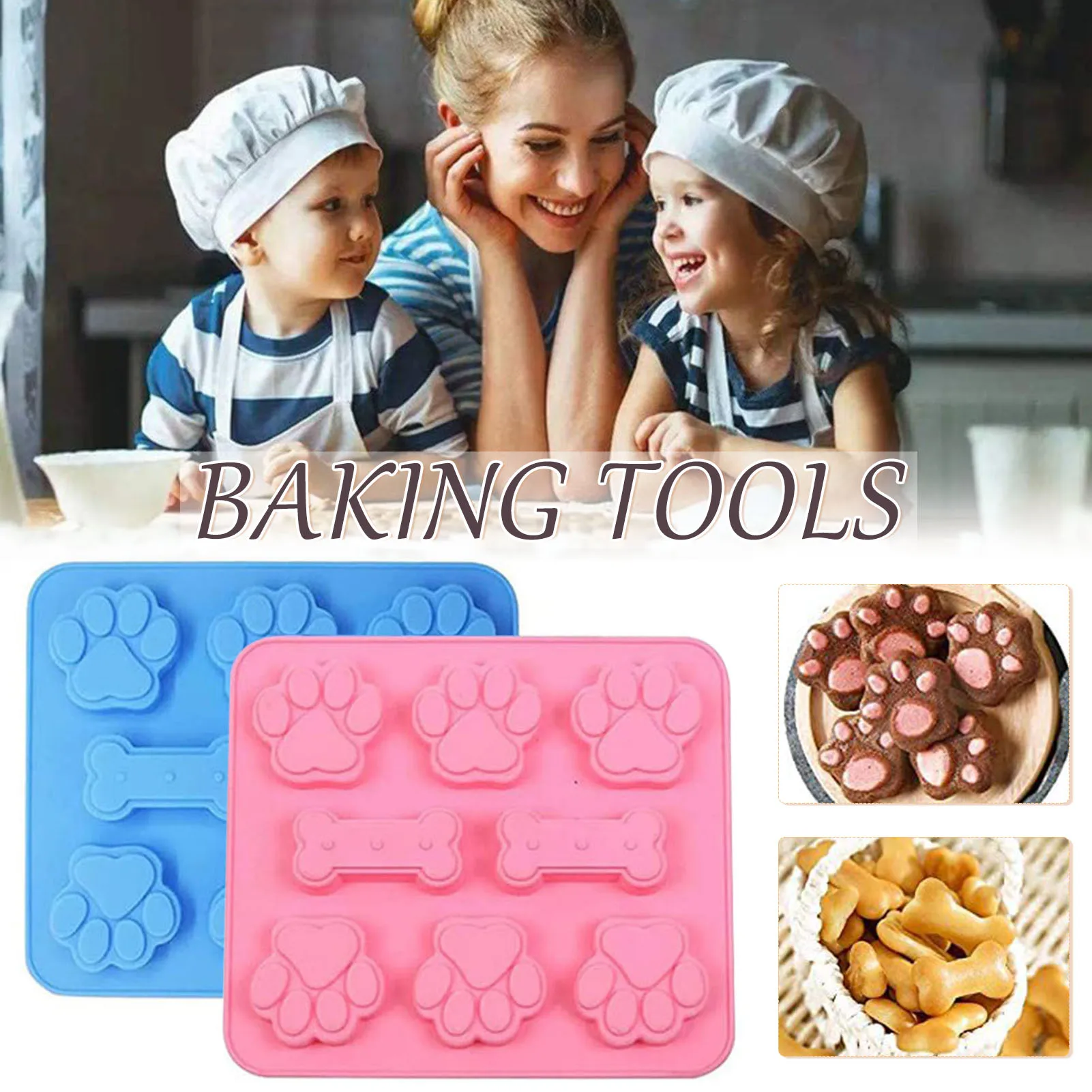 

2PCS Ice Cream Silicone Stencil Homemade Reusable Cake DIY Stencil Easy to Clean Chocolate Stencil Silicone for Summer SUB Sale