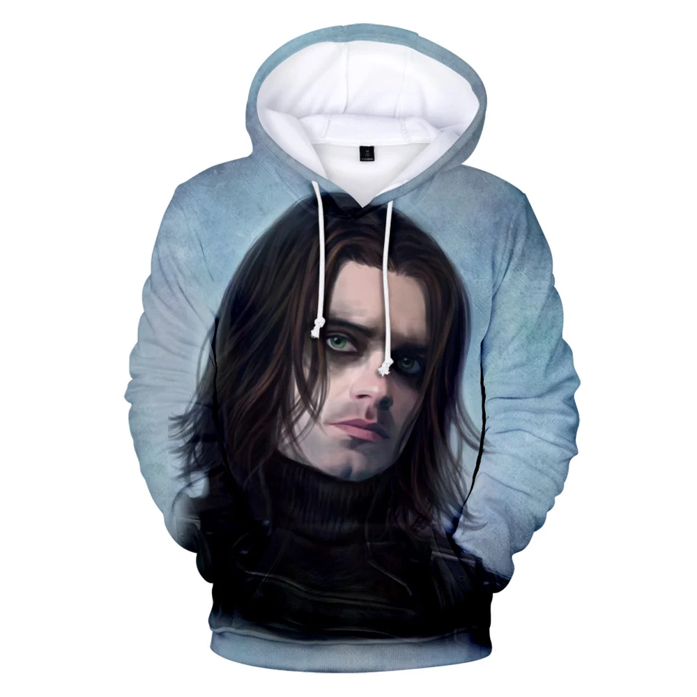 Себастьян стан толстовка с 3D принтом модные хип-хоп толстовки спортивная одежда