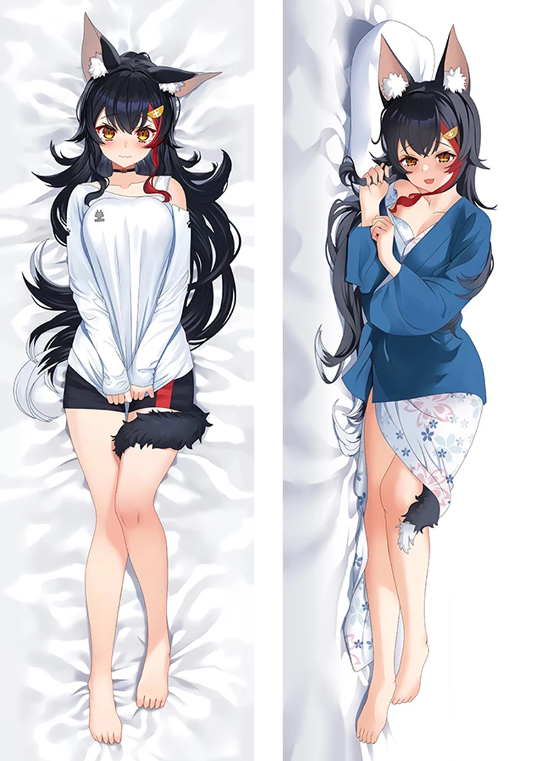 

Full Body Sexy VTuber Ōokami Mio Dakimakura Waifu Hug Pillowcase 2 Sides Printed Pillowcase Hug Body Cushion Cover Otaku Gift