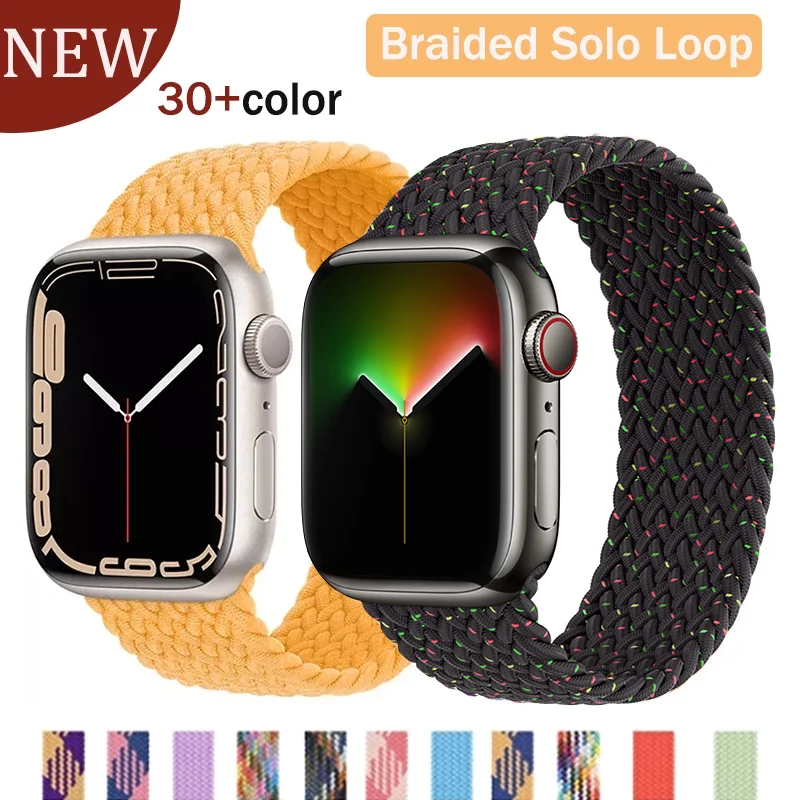 

Ремешок для Apple Watch band 44 мм 40 мм 38 мм 42 мм, эластичный браслет для наручных часов iWatch Series 6 5 4 3 SE 2 7