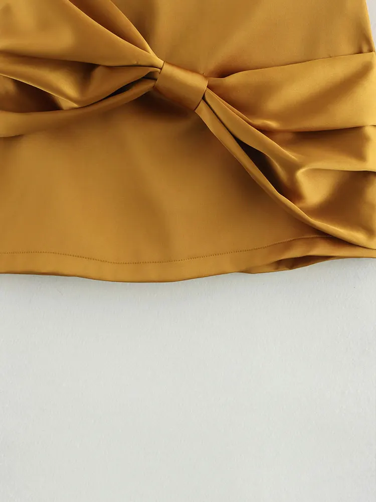 TRAF 202 весенние мини-юбки с бантом-бабочкой для женщин короткие юбки женская мода