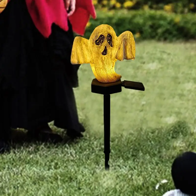 Привидение садовая лампа на колышке Хэллоуин освещение газона атмосфера двора