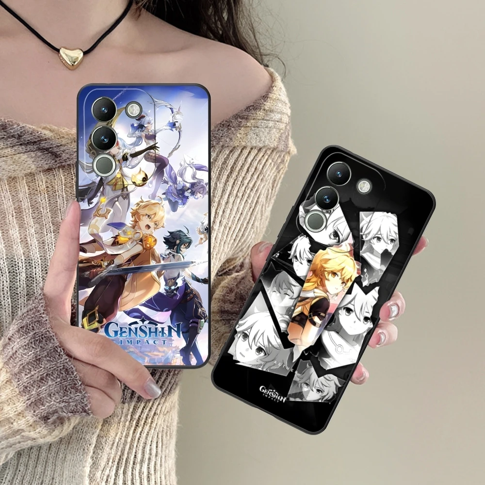 Genshin Impact Aether Mobile Cell чехол для телефона VIVO Y95 Y93 Y31 Y20 V19 V17 V15 Pro X60 NEX черный мягкий