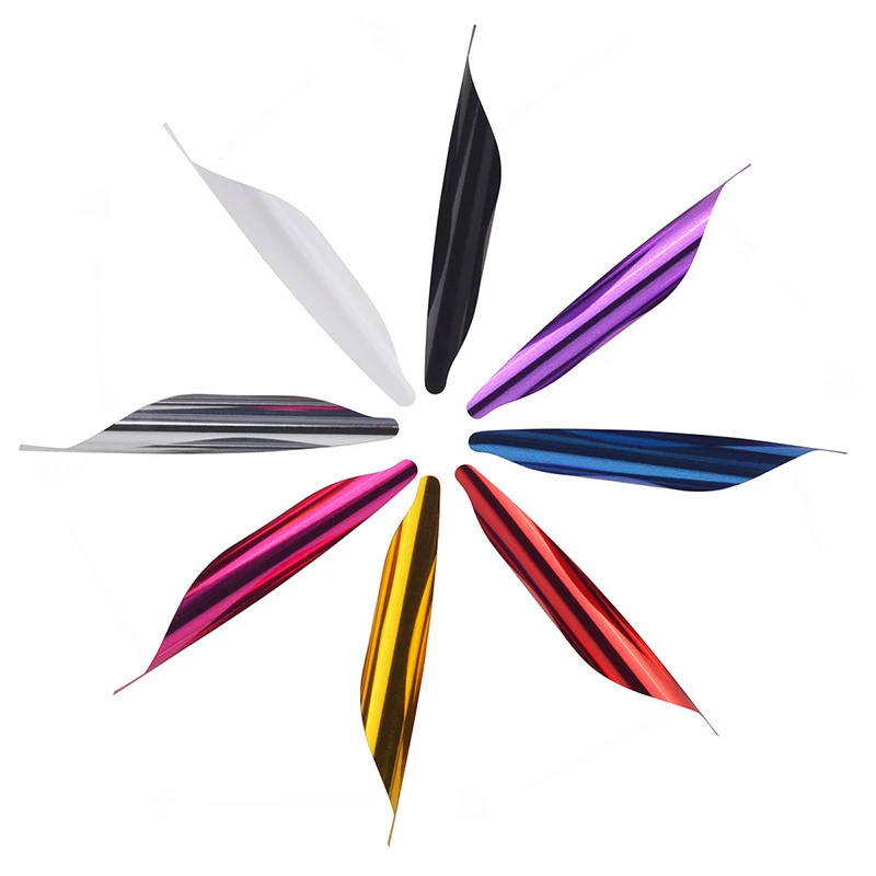 50 шт. правые спиральные Fletches стрельба из лука стрела вал DIY аксессуары 1 8 дюймов